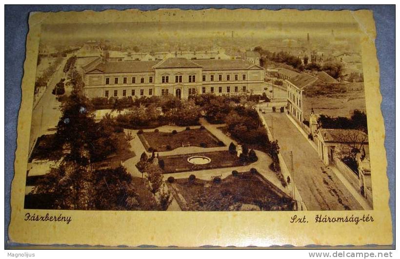 Hungary,Jaszbereny,Town View,City Sqaure,Total,vintage Postcard - Ungheria