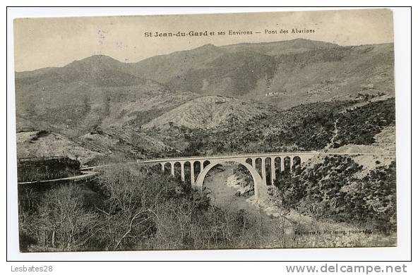 CPA 30.-SAINT-JEAN-DU-GARD.-Pont Des Abarines.-xcv 311 - Saint-Jean-du-Gard