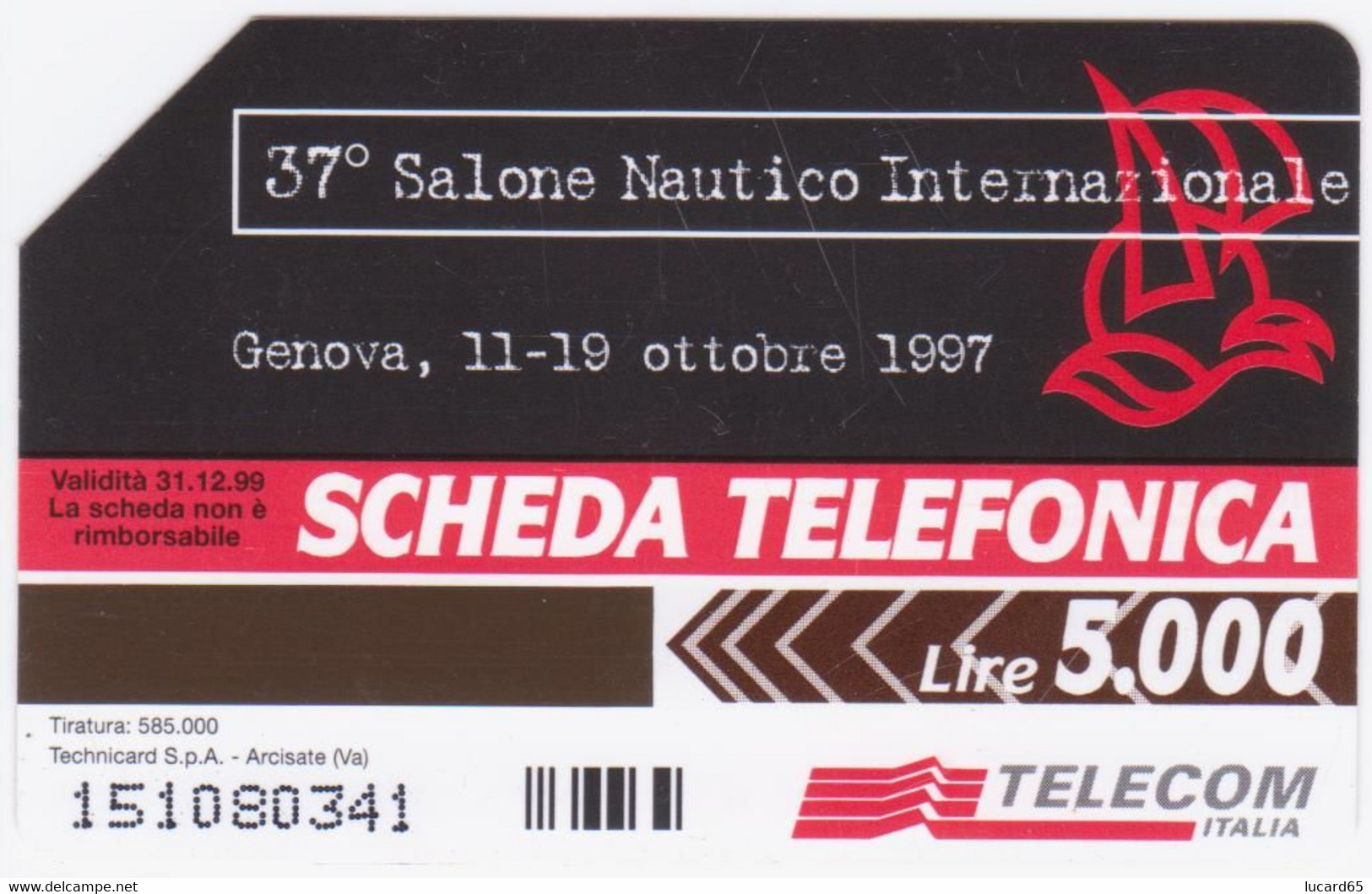 SCHEDE TELEFONICHE - PHONECARD - TELECARTE - SCHEDA TELEFONICA 37° SALONE NAUTICO INTERNAZIONALE - Öff. Sonderausgaben