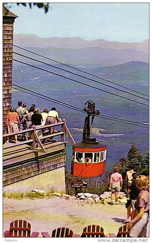 Franconia Notch NH - Vers 1955 - Tram Car Lift Montagne - Neuve Impeccable - Animée - White Mountains