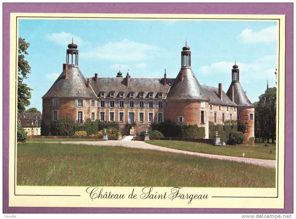 SAINT FARGEAU - Le Château. Non Circulé. Scans Recto/verso - Saint Fargeau