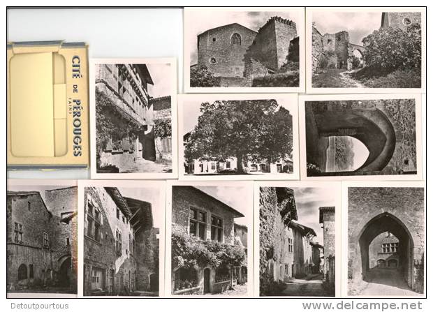 Pérouges Cité Médiévales Pochette De 10 Vues 6x9 Vers 1930/1940 - Pérouges