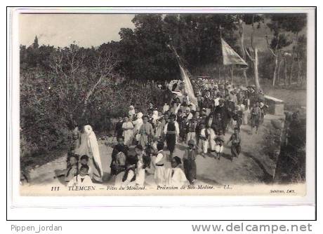 ALGERIE - TLEMCEN * Fêtes Du Mouloud - Procession De Bou-Médine * Belle Carte Animée, - Tlemcen