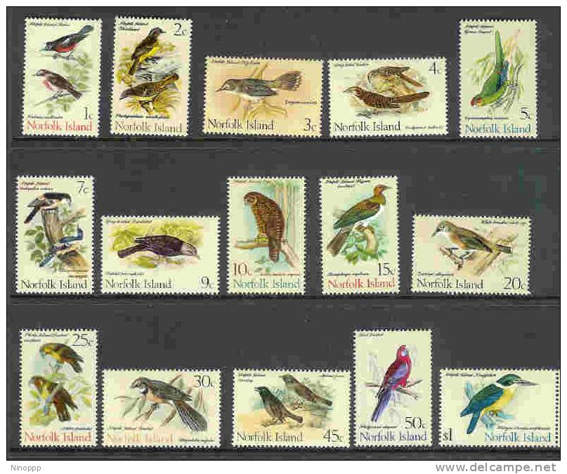 Norfolk Island-1970-71 Birds Definitive In Folder - Konvolute & Serien