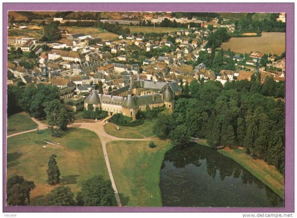 SAINT FARGEAU - Vue Aérienne. Non Circulé. Scans Recto/verso - Saint Fargeau