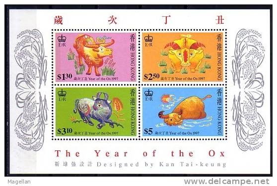 Chine - Hong Kong - Yvert N° BF 47 Neuf ** (MNH) - Astrologie - Boeuf - Blocs-feuillets