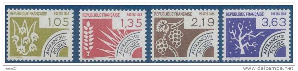 Préo  N° 178 à 181  Neufs **  1983 + - 1964-1988