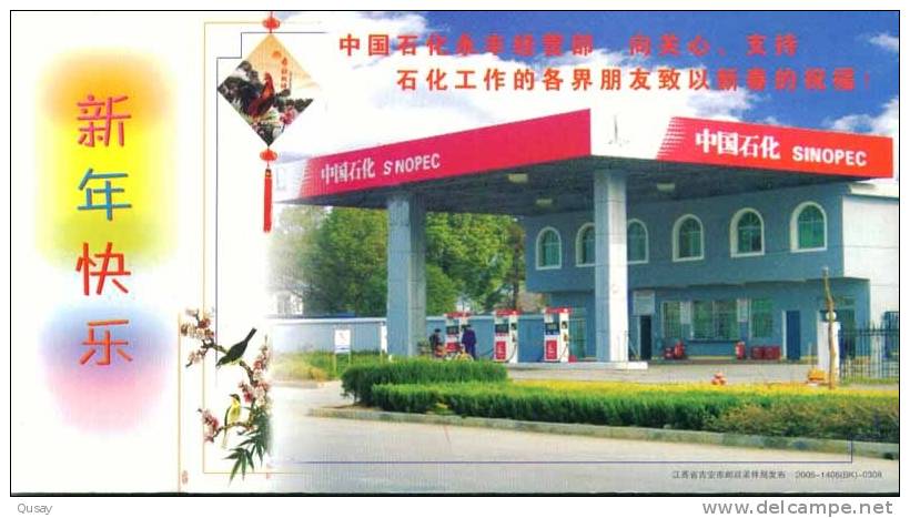 Petrol Gas  Station,   Pre-stamped Card , Postal Stationery - Oil