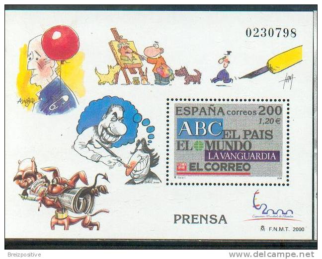 Espagne Spain 2000 - La Presse Espagnole, Journaux / Spanish Press, Newspapers - Espana - MNH - Autres & Non Classés