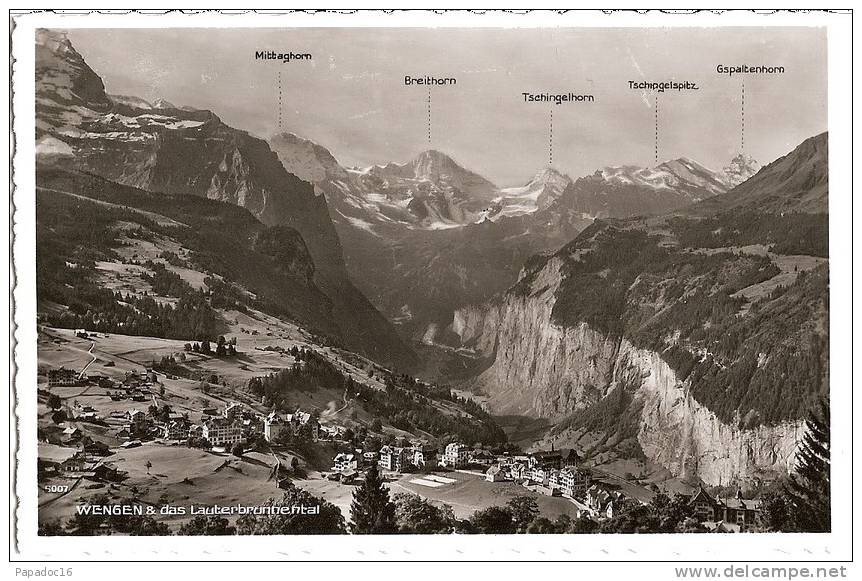 CH - BE - Wengen & Das Lauterbrunnental - PP 6007 - HMAK / CPSM - (ungelaufen / Non Circulée) - Lauterbrunnen