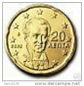 GRECE 20 Cts 2002 Sans Lettre - Griechenland