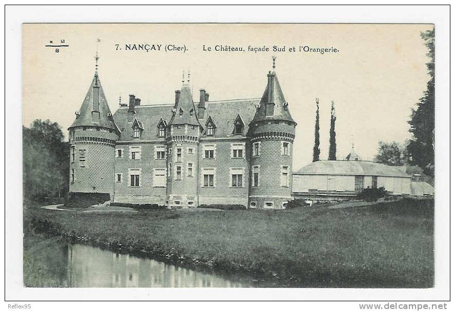 NANCAY - Le Château - Façade Sud Et L'orangerie - Nançay