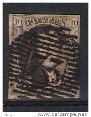 Belgie OCB 6 (0) - 1851-1857 Médaillons (6/8)