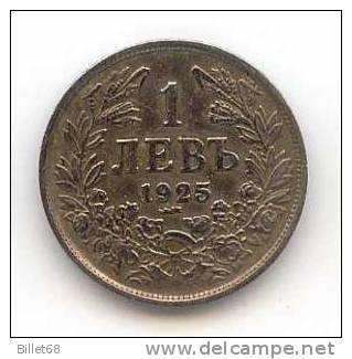 Pièce De BULGARIE  - 1 Lev  De 1925 - Bulgaria