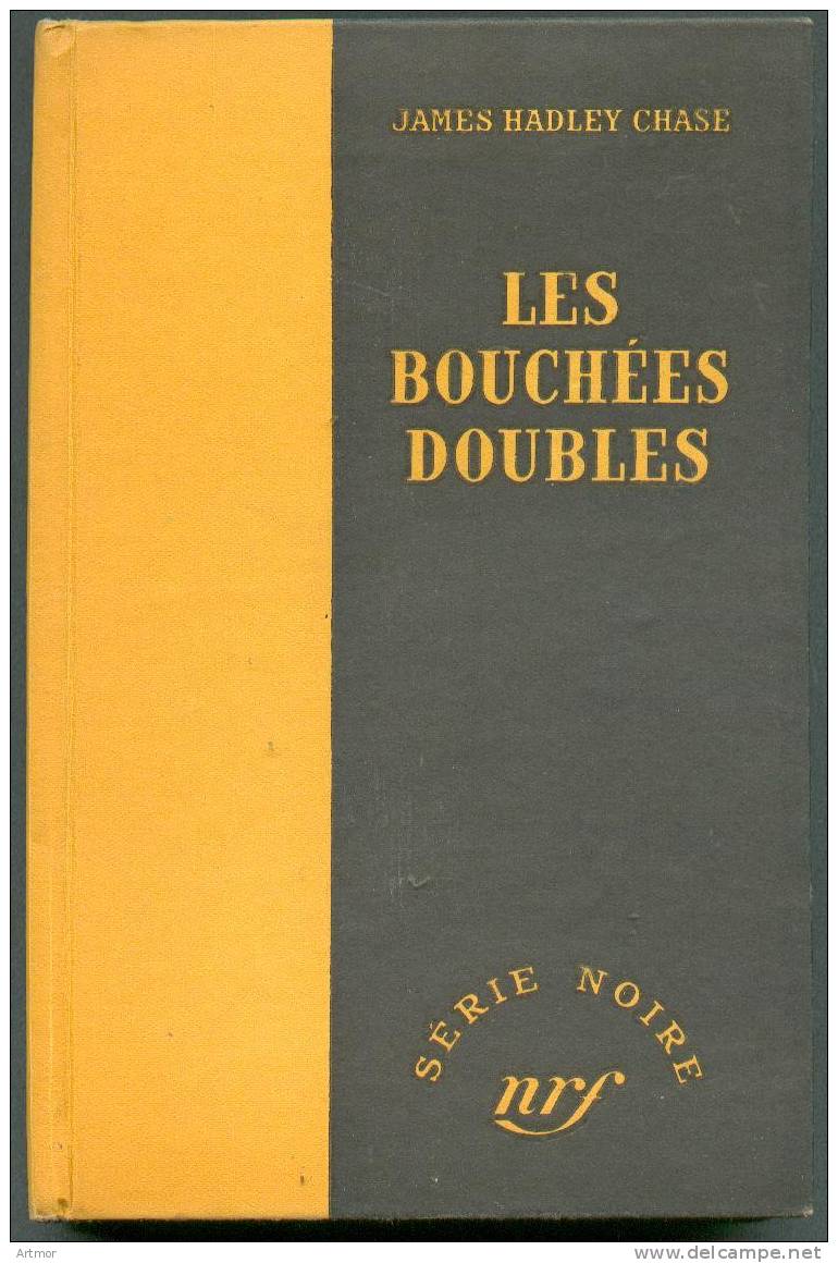 N° 72 - EO 1950  - CHASE - LES BOUCHEES DOUBLES - JAQUETTE - Série Noire