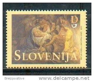 Slovenia Slovenia 2003 - Noel, Peinture De Matija Kozelj / Christmas, Painting By Matija Koselj - MNH - Religione