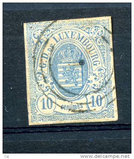 Luxembourg  :  Yv  6  (o)      ,  N3 - 1859-1880 Wapenschild