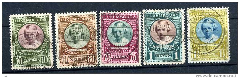 Luxembourg  :  Yv  209-13  (o)         ,  N3 - Used Stamps