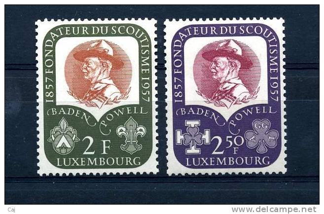 Luxembourg  :  Yv  526-27  **  Scouts - Ungebraucht