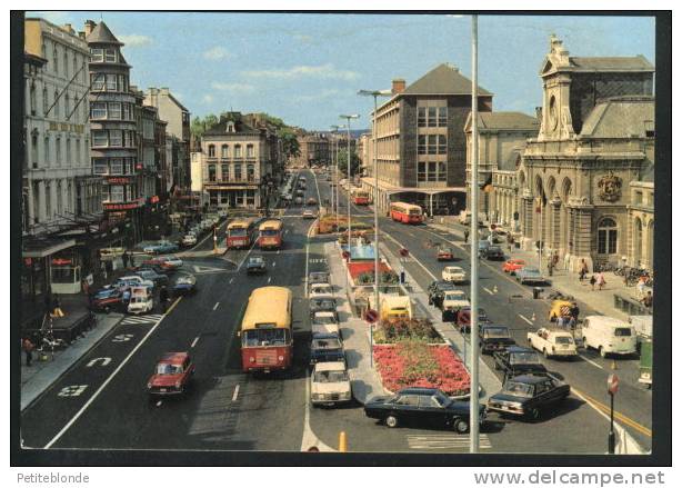 (b77) - Namur - Place De La Gare + Auto (Mercedes)  Et Bus - Namen