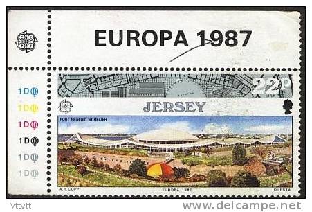 Jersey : Europa 1987, Coin De Feuille Non Circulé, Gomme D´origine. - 1987