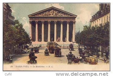 LA MADELEINE, Ca 1900. Carte D.L. # 14 (couleur) - District 08