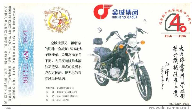 Motorbike  Motorcycle   ,  Pre-stamped Card   ,postal Stationery - Motorbikes