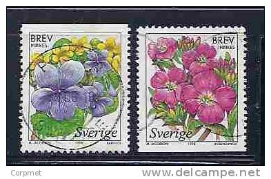 SWEDEN  - FLOWERS - Yvert # 2043/4 - VF USED - Usados