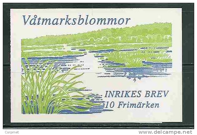 SWEDEN  - VATMARKSBLOMMOR - BOOKLET - CARNET - Yvert # C 2043 Complete - VF USED - 1981-..