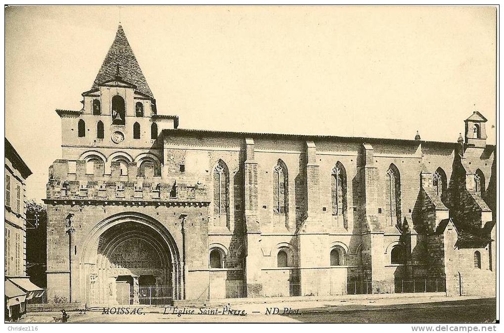 82 MOISSAC Eglise St Pierre  Beau Plan - Moissac