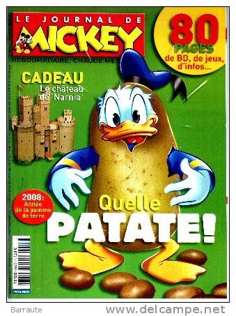 LE JOURNAL De MICKEY N° 2903 Du 06/02/2008  ." Poster Prince CASPIAN" - Journal De Mickey