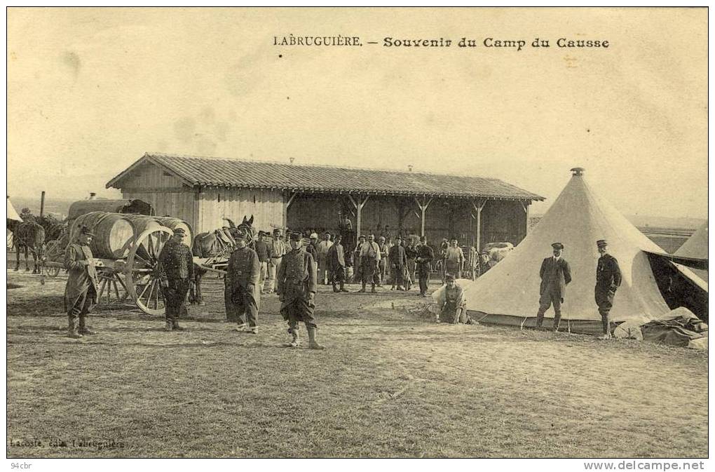 CPA (81)    LABRUGUIERE Souvenir Du Camp De Causse - Labruguière