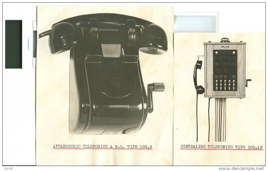 APPARECCHI TELEFONICI   ANNI 1940/1950 /  Vere Fotografie - Telefoontechniek