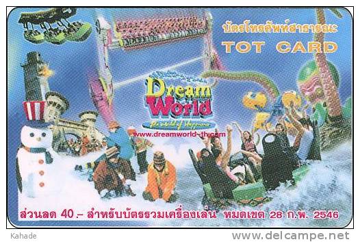 Thailand Phonecard TOT Nr.326 Dream World - Thaïlande