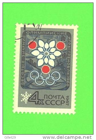 TIMBRE - OLYMPIQUE DE GRENOBLE 1968 - CCCP 1967 - RUSSIE - 4K - - Winter 1968: Grenoble