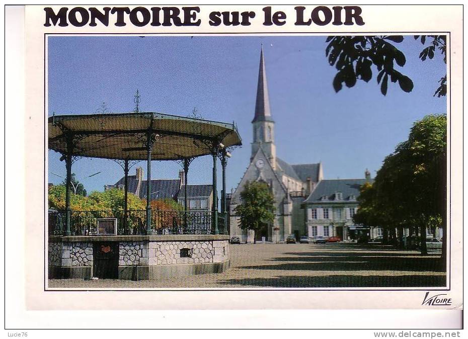 MONTOIRE SUR LOIRE - La Place Georges Clémenceau Et L´Eglise Saint Laurent - N° 8943 - Montoire-sur-le-Loir