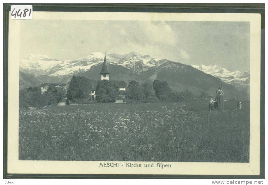 AESCHI  - B  ( PLI D'ANGLE PEU VISIBLE ) - Aeschi Bei Spiez