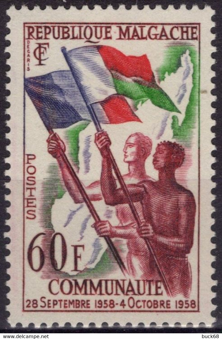 MADAGASCAR Poste 340 * MH Communauté Française - Madagascar (1960-...)