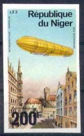 NIGER Poste Aérienne 271 ** Non Dentelé Imperforated MNH Dirigeable Zeppelin Ballon [14,00 €] - Zeppelines