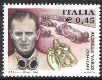 ITALIA - ITALY - ITALIE - 2004 - CENT. DE LA NAISSANCE D´ACHILLE VARZI YT 2724 ** - Moto