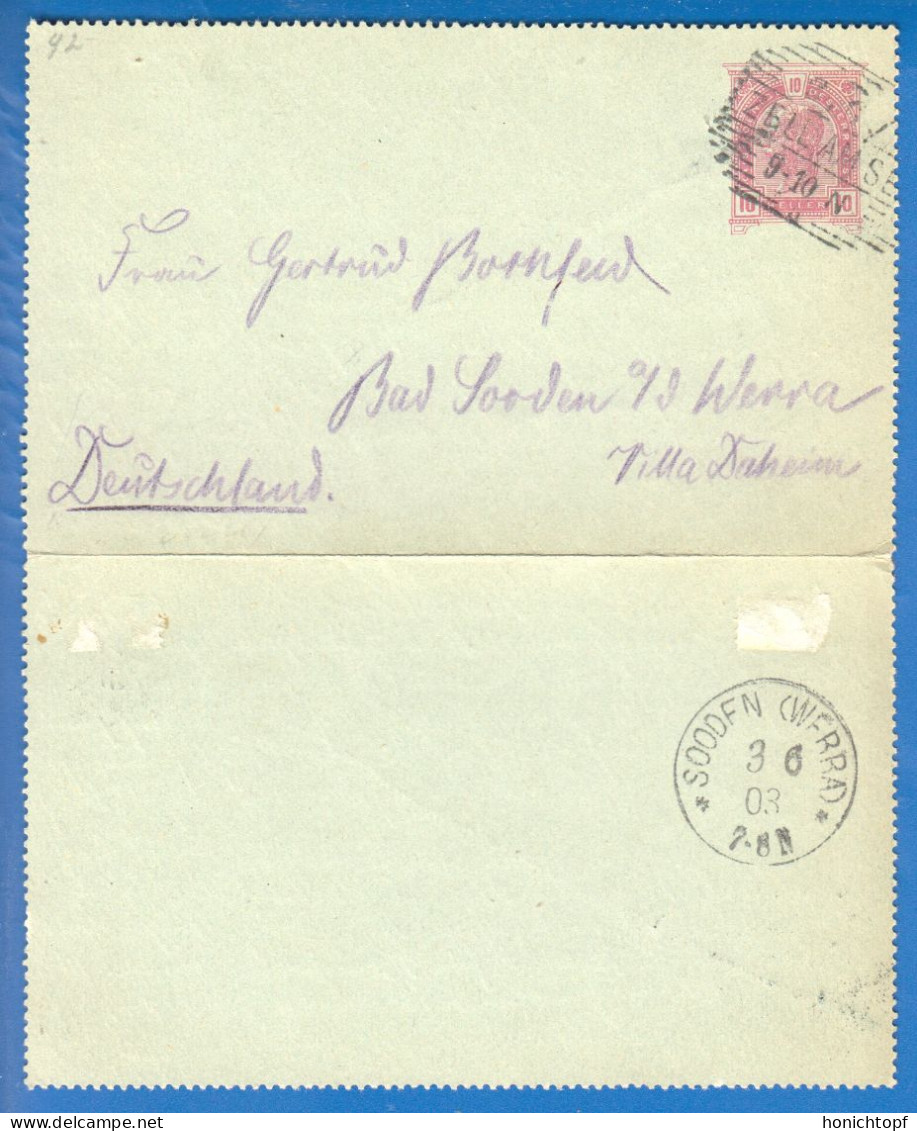 Österreich; Postkarte CP 10 Heller; Stempel Zell Am See 1903 - Cartes Postales