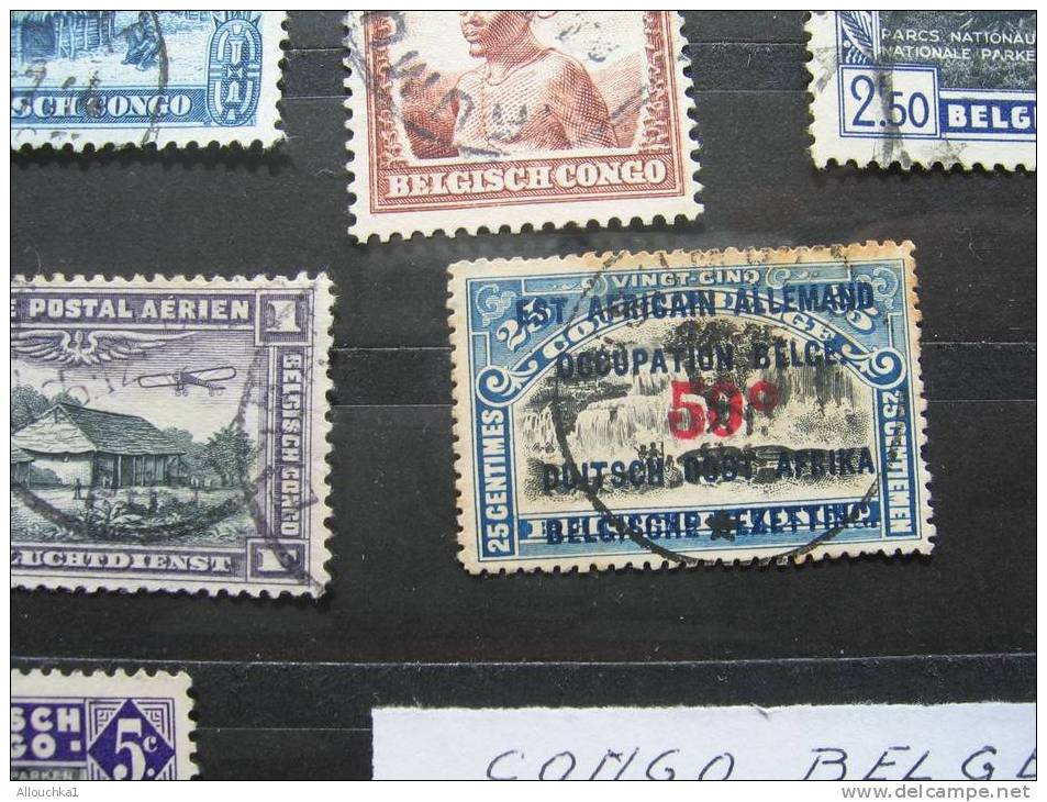 CONGO BELGE / RUANDA /URUNDI SURCHARGES ET DIVERS  EN OBLITERES - Collections