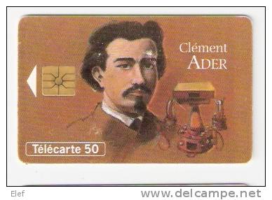 TELECARTE 50 U  , Téléphone : Clément ADER  ;1993 ; B/TB - Téléphones