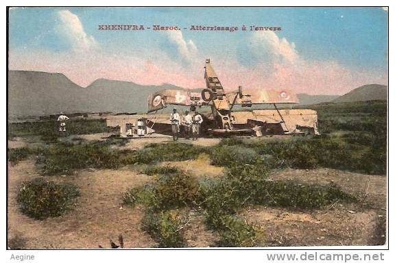 AVIATION- Ref No 248- Khenifra - Maroc - Atterrissage A L Envers - Ongevalen