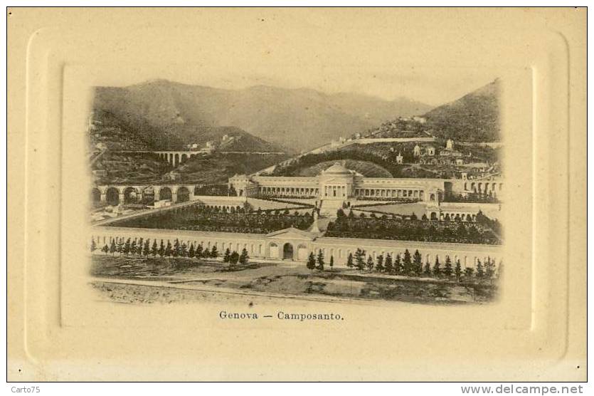 ITALIE - GENOVA - Camposanto - Carte Gauffrée - Genova (Genoa)