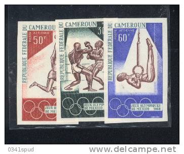 Jeux  Olympiques 1968 Mexico   Cameroun **  Charnière  Never Hinged TB  Athlétisme, Boxe, Gymnastique - Ete 1968: Mexico