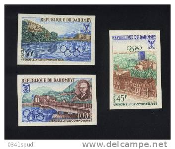 Jeux Olympiques1968  Grenoble  Dahomey Yvert  261/63 ** Never Hinged TB   Fine - Invierno 1968: Grenoble