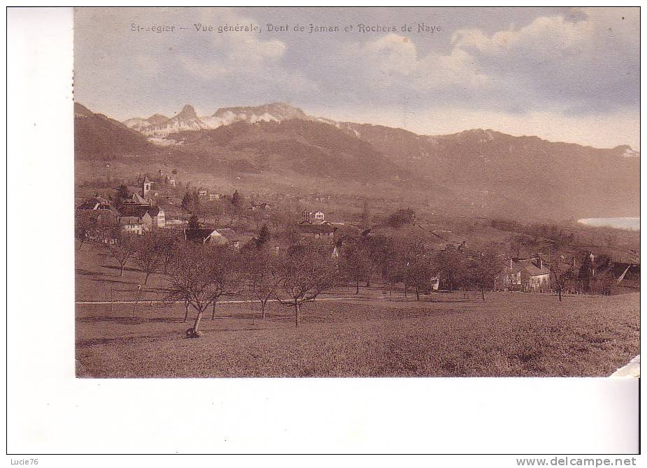 SAINT GEGIER -  Vue Générale, Dent De Jaman Et Rochers De Naye - Roche