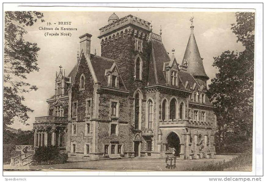 29-127 BREST / CHÂTEAU DE KERSTEARS, FACADE NORD . 59 éd Ill. - Brest