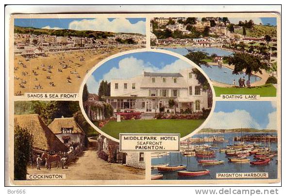 OLD GREAT BRITAIN POSTCARD - Paignton Views - Paignton